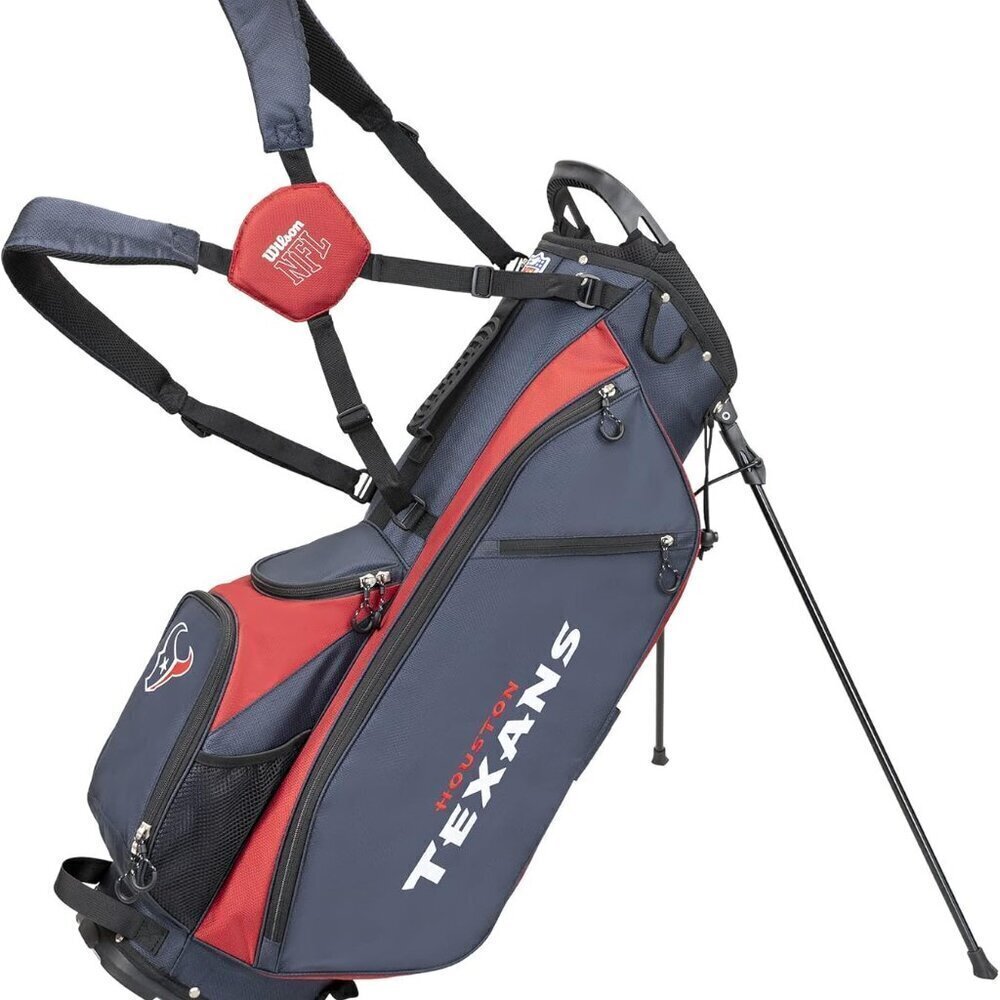 Wilson NFL Golf Bag - Carry, Houston, Red (3 IN STOCK)